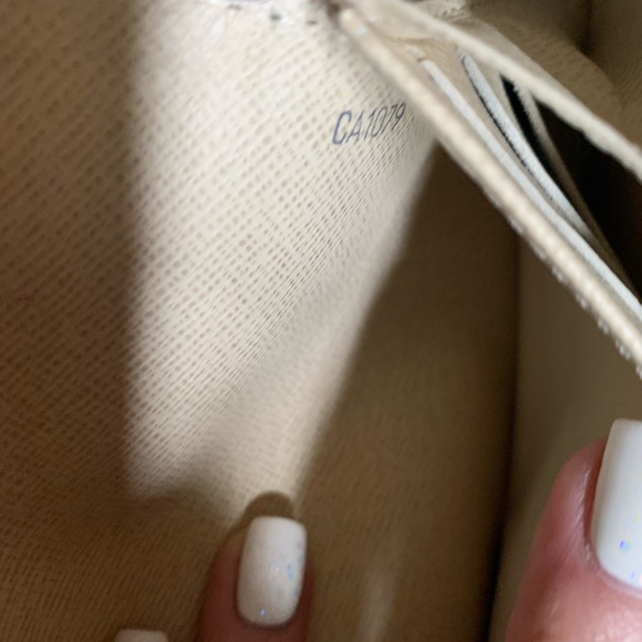 Authentic Pre-owned Louis Vuitton Damier Azur Wallet pre owned with wear 2009 - Picture 10 of 13